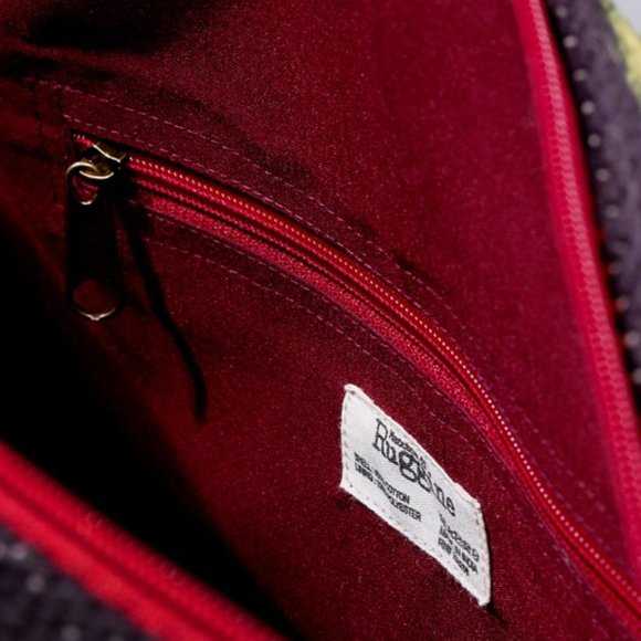 Rust Boho Chic Travel Bag - Navajo Inspired Design - Handmade Fully Fine Cotton - Picture 8 of 8